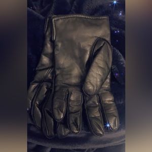 Mens Cowhide leather black driving gloves from Deerskin trading post *Vintage*